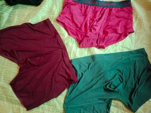 Men Silk Seamless Trunks 3 Pack