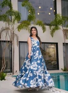 printed maxi dress