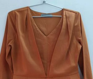 Vero Moda Formal Elegant Brown Dress