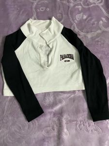 V-neck Crop Top