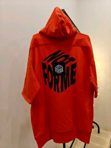 Orange 3/4th Sleeve Hoodie
