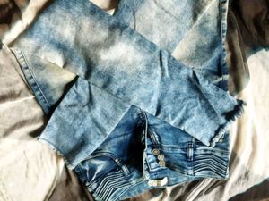 Acid Wash Denim Jeans
