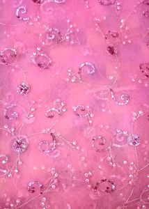 Rose Pink Net Saare With Sequins Jal Work❤