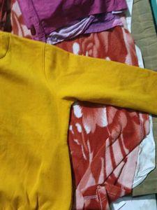 Yellow &#39;Life&#39; Print Sweater