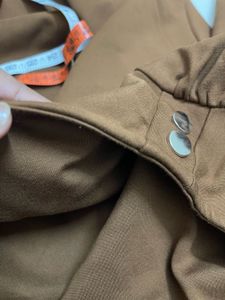 Brown Long Sleeve Midi Dress