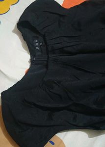 Black Milkmaid Top