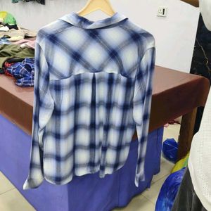 Blue Plaid Shirt