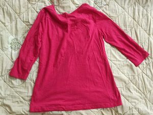 BARE Pale Reddish Pink Color Top In Size M