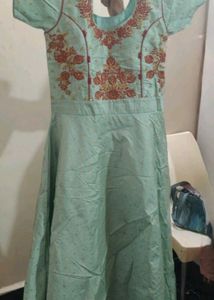 Elegant Embroidered , Zari Dots Gown