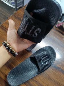 Black &#39;Style&#39; Slides - Size 9
