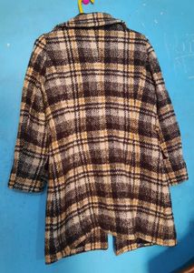 Vintage Plaid Wool Coat