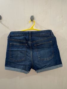 Denim Roll Cuff Shorts
