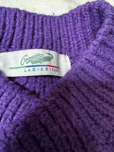 Purple Knit Cardigan