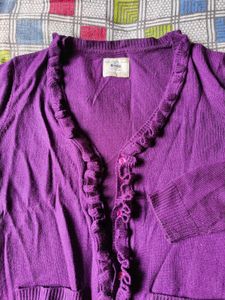 Purple Cardigan