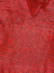 Red Brocade Blouse