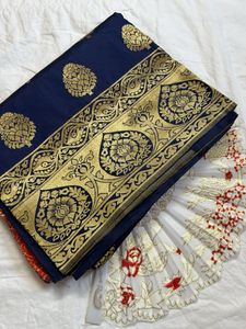 Navy Blue Saree