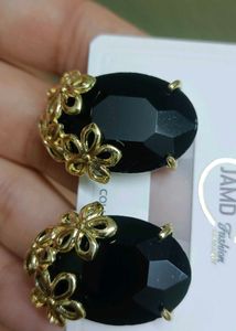 Black &amp; Gold Earrings
