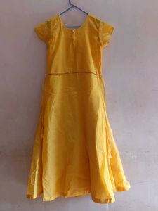 Yellow Embroidered Dress
