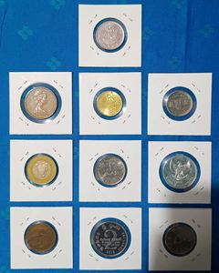 Foreign Coin Collection 10 Country AroundThe World
