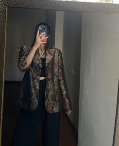 VINTAGE SILK TAPESTRY BLAZER