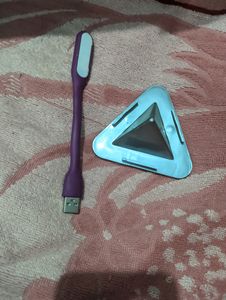 Laptop Light, Triangle Shape Mobile Stand