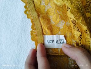 Yellow Lace Boy Shorts