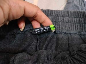 BLACK CARGO TROUSER