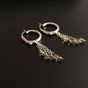 92.5 SterlingSilver Hoop Dangle