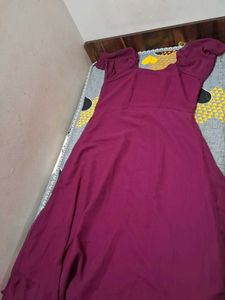 Burgundy Midi Dress