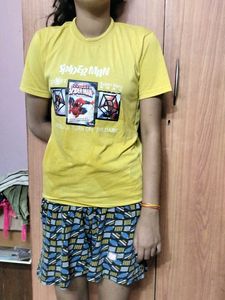 Blue &amp; Yellow Mustard Boys T Shirt