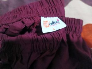 Maroon Palazzo Pants