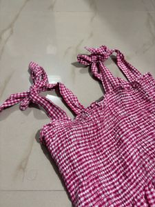 Pink Gingham Top