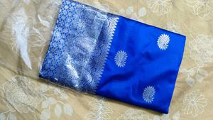 Elegant Blue Banarasi Saree