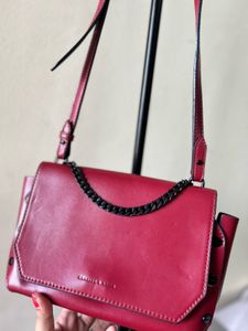 Unique Red Designer Handbag