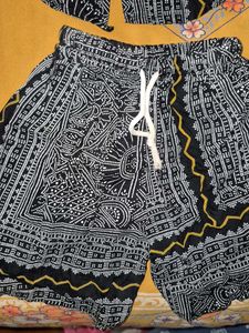 Patterned Shirt &amp; Shorts Set