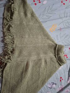 Vintage Crochet Knit Poncho