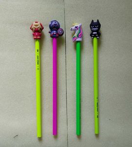 Marvel &amp; Unicorn Pencils - Fun Character Pencil4pc