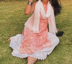 Pastel Halter Neck Kurti (needs Ironing)