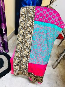 Chanderi Net Saree
