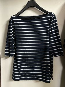 Striped Boat Neck Top