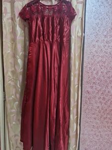 Elegant Maroon Dress