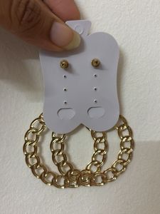 Chain Circle Earrings