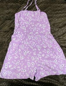 Lilac Floral Romper