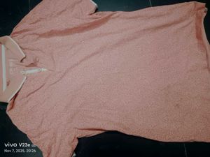 Peach Patterned Shirt