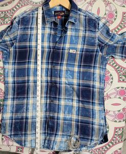 US POLO Blue Plaid Shirt
