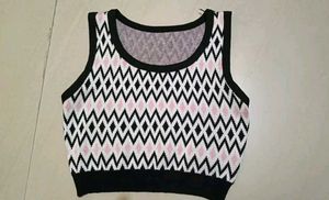Retro Diamond Knit Vest