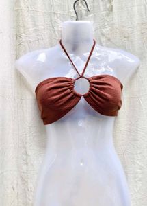 6226. SEXY BROWN MINI TOP