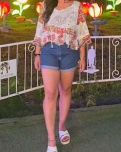 printed top Mango/ Zara/ Newme