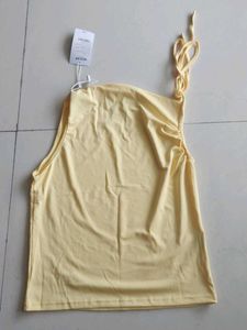 Yellow Tie-Strap Tank Top