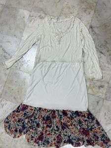 Simply Beautiful Off White Zara Dress
